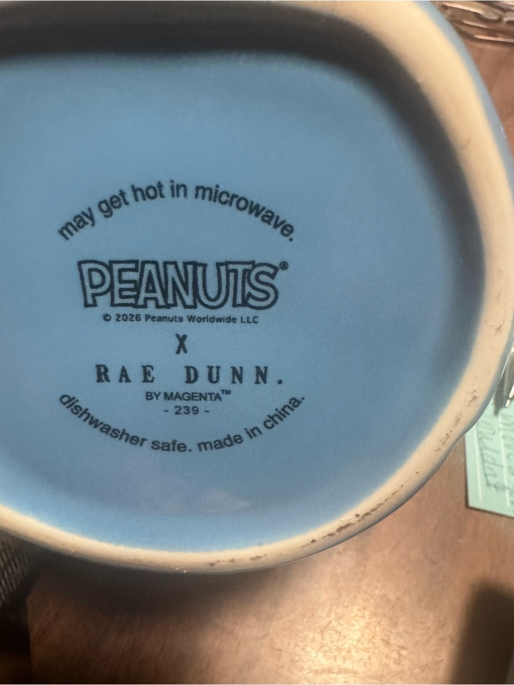 Rae Dunn Blue  Snoopy Sunglasses Mug - NWOT - Picture 3 of 3